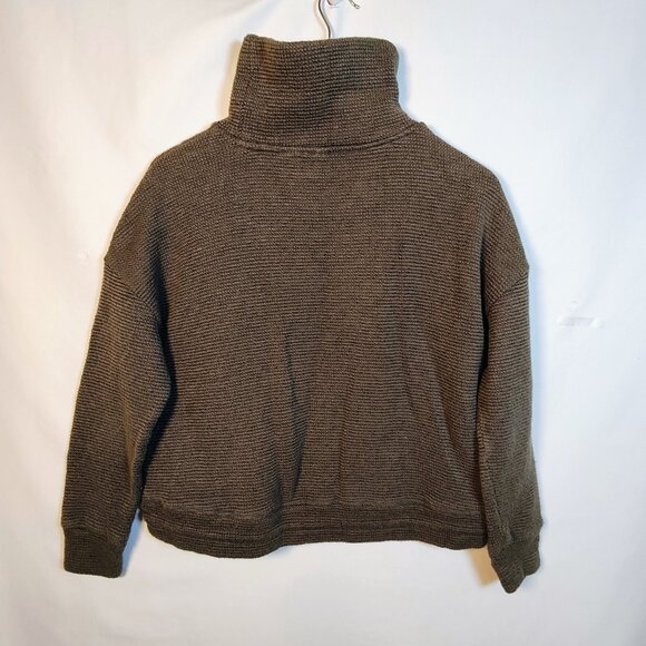 90 Degree by Reflex Women's Large Gray Pullover Turtleneck Sweater - Picture 3 of 10